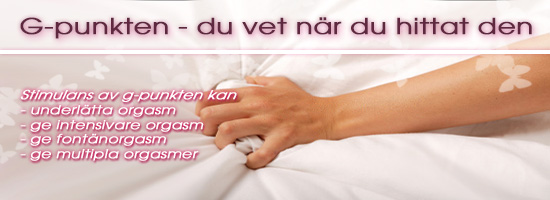 Du vet när du hittat din G-punkt